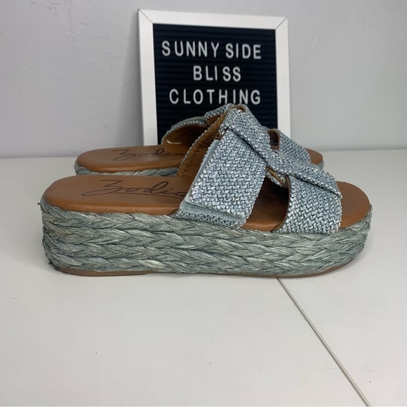 Zodiac Izzy Women’s Teal Blue Platform Sandals Size 10 - Picture 13 of 14